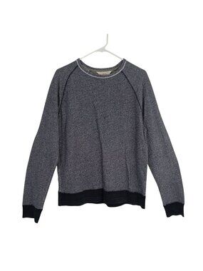 Rag & Bone Sweater Gray Cotton Long Sleeve Crewneck Size XL Mens
